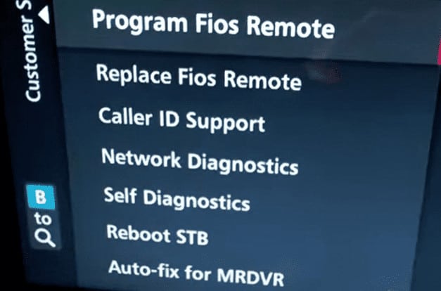 Fios Box Settings