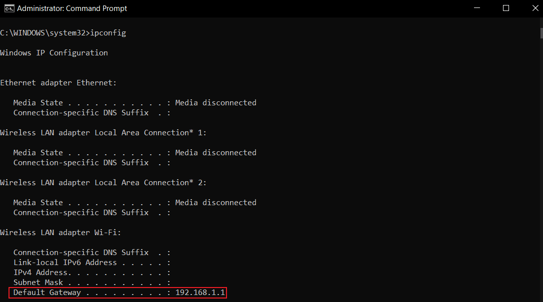 Command prompt terminal