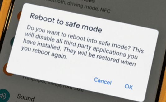 Rebooting to Safe Mode